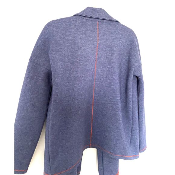 Under Armour Womens Heather Blue Athletic Cardigan Lightweight Flattering Fit XS - Picture 10 of 10